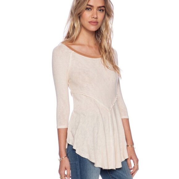 Free People Weekend Layering Top Tea Size XS Brown Revolve Lightweight Bohemian - Picture 2 of 10